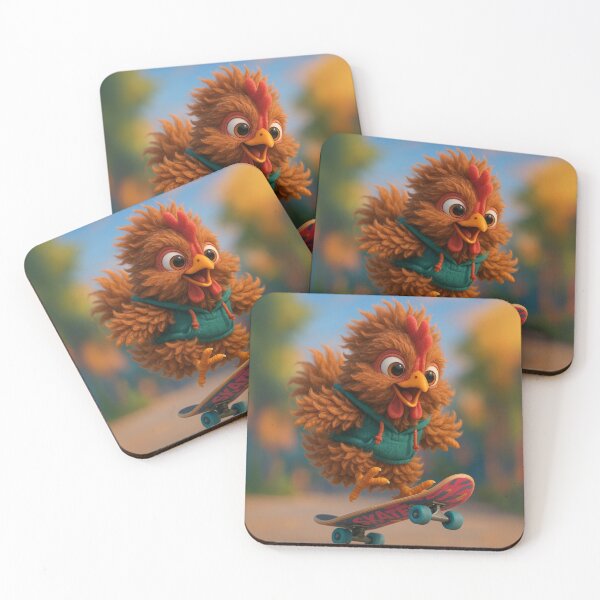 Item preview, Skater Frizzle Chicken designed and sold by Sillytoe.