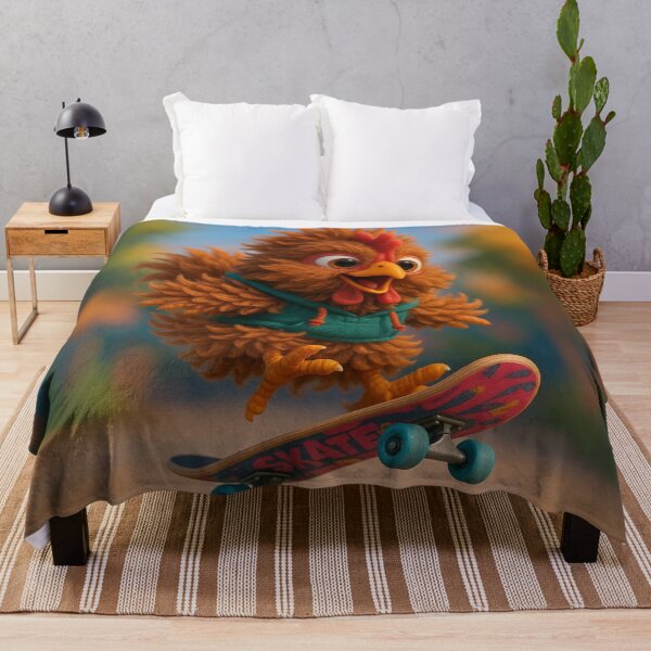 Item preview, Skater Frizzle Chicken designed and sold by Sillytoe.