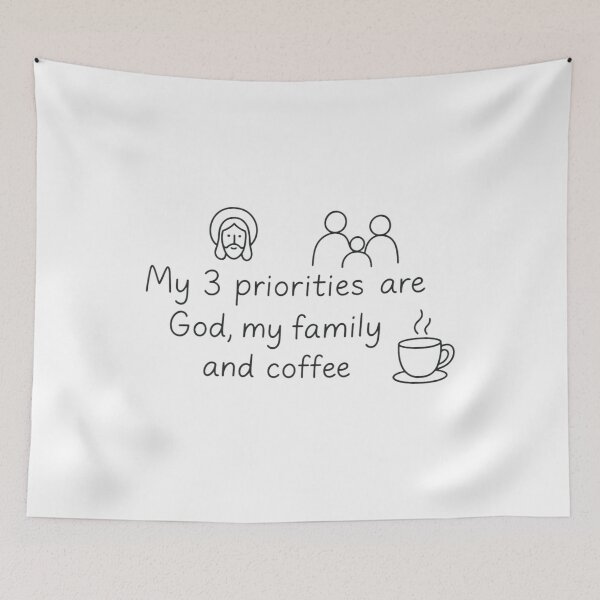 Item preview, God, Family and Coffee designed and sold by Vicktorino.