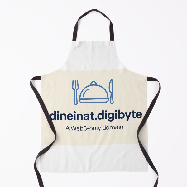 Item preview, dineinat.digibyte – DigiByte Dining Humor Crypto Design designed and sold by BiginkArt.