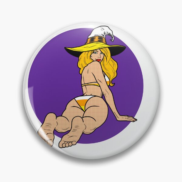 Item preview, Candy Corn Witch Pinup designed and sold by SolefulStickers.