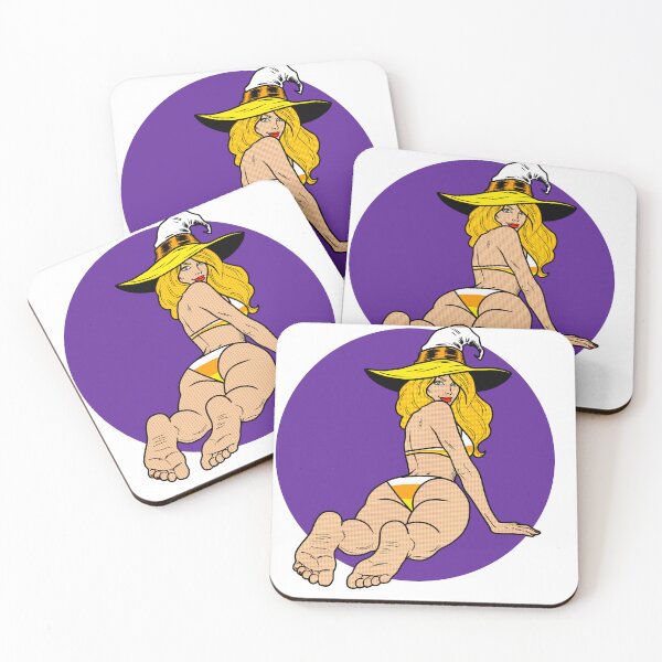 Item preview, Candy Corn Witch Pinup designed and sold by SolefulStickers.