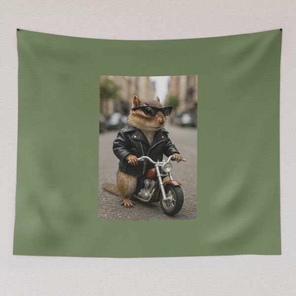 Item preview, Motorcycle Chipmunk designed and sold by Tridentulus.