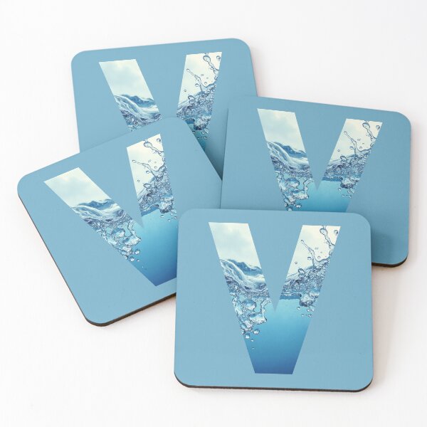 Item preview, Water Monogram Letter V with Splash designed and sold by rustyroofco.