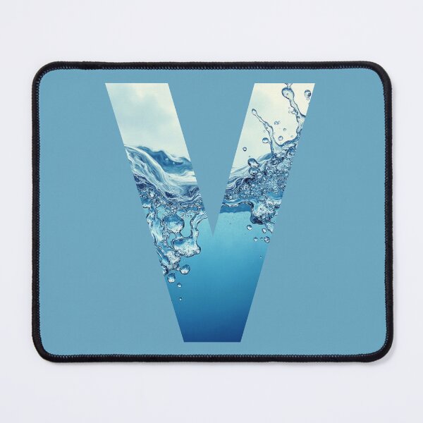 Item preview, Water Monogram Letter V with Splash designed and sold by rustyroofco.