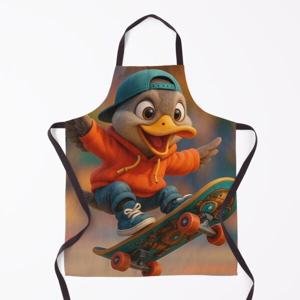 Item preview, Skater Gadwall Duck designed and sold by Sillytoe.