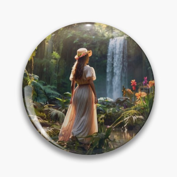 Item preview, Victorian Explorer Woman in the Wild Forest designed and sold by BlareBlare.