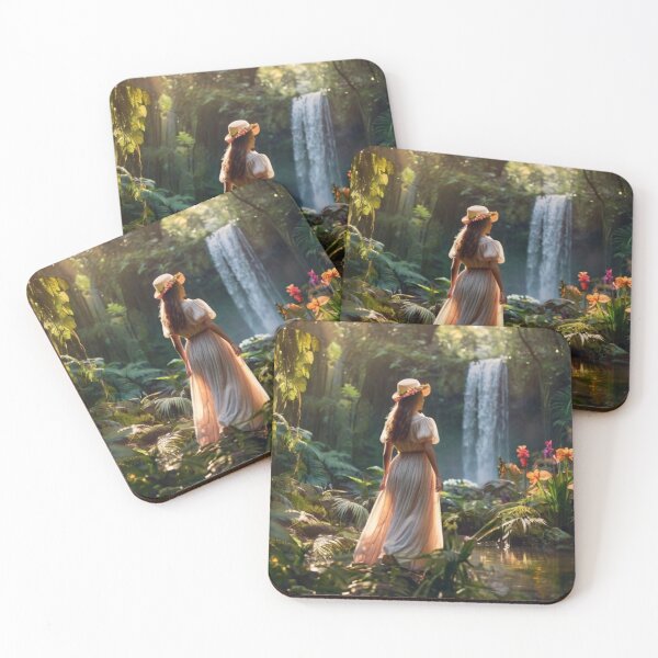 Item preview, Victorian Explorer Woman in the Wild Forest designed and sold by BlareBlare.