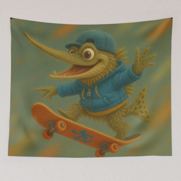 Item preview, Skater Gar Fish designed and sold by Sillytoe.