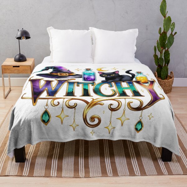Item preview, Whimsical Witchy PNG with Black Cat Hat and Potions for Halloween Shirt Mug Sticker DIY Projects designed and sold by OctonoteStudio.