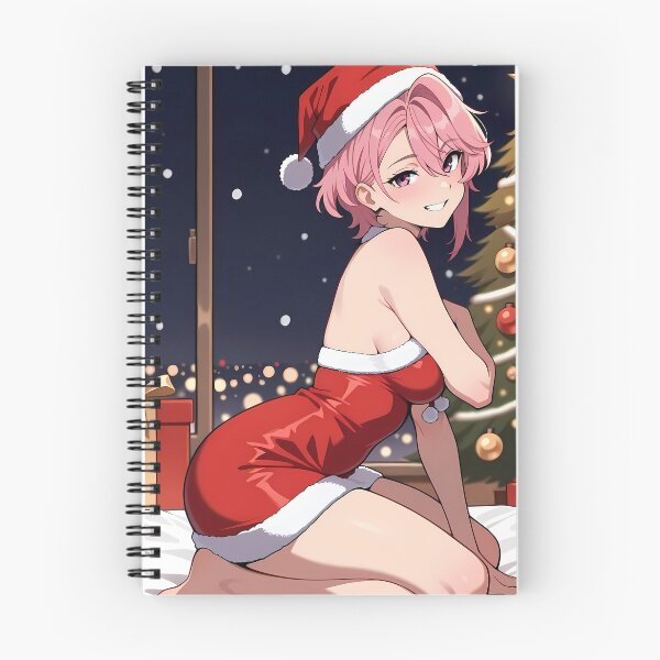 Item preview, Aira Shiratori Dandadan Christmas Santa Kneeling Joy designed and sold by earlobejerk.