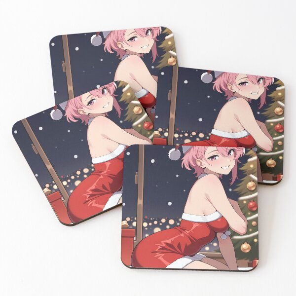 Item preview, Aira Shiratori Dandadan Christmas Santa Kneeling Joy designed and sold by earlobejerk.
