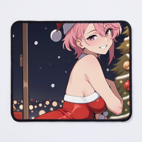 Item preview, Aira Shiratori Dandadan Christmas Santa Kneeling Joy designed and sold by earlobejerk.