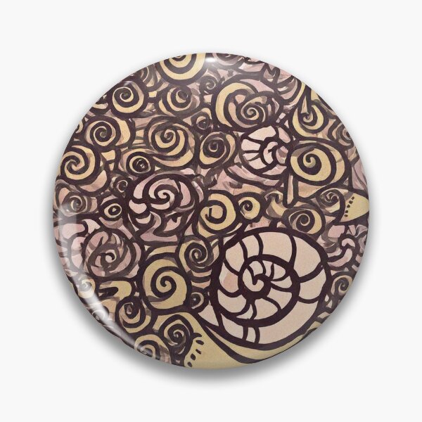 Item preview, Beige and Brown Spiral Snail Pattern designed and sold by SassyArtistry.