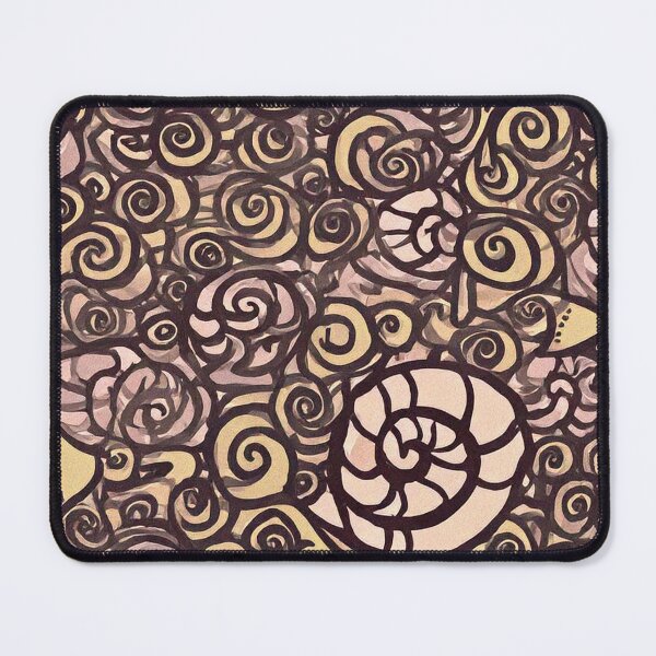 Item preview, Beige and Brown Spiral Snail Pattern designed and sold by SassyArtistry.