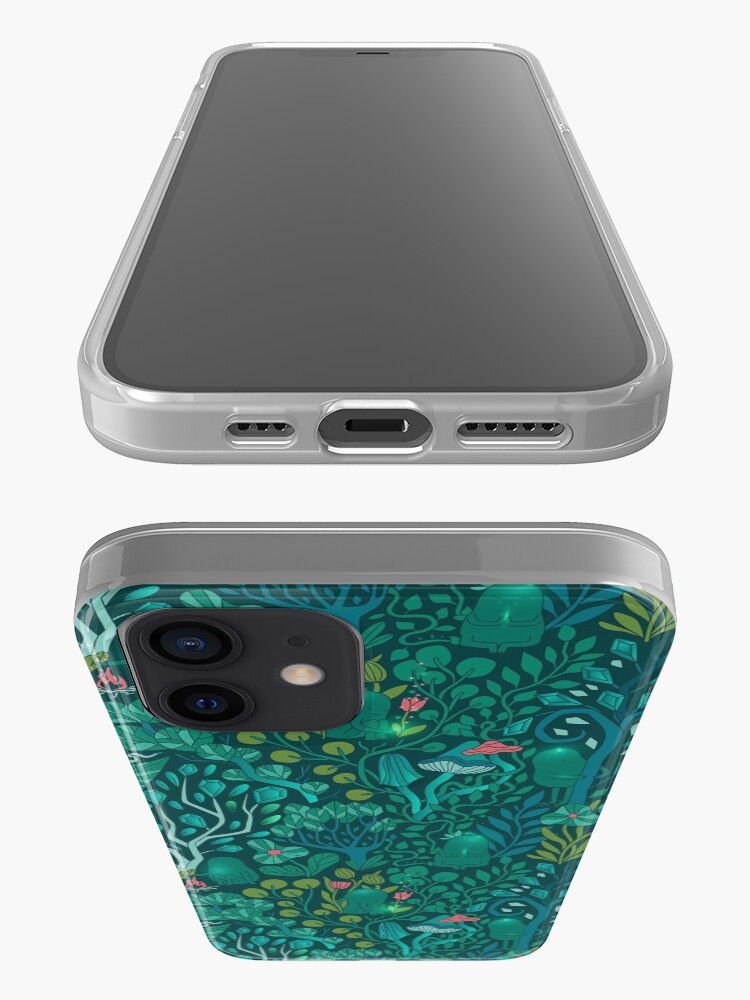 Alternate view of Emerald forest keepers. Fairy woodland creatures. Tree, plants and mushrooms iPhone Case & Cover