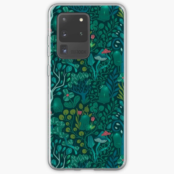 Emerald forest keepers. Fairy woodland creatures. Tree, plants and mushrooms Samsung Galaxy Soft Case
