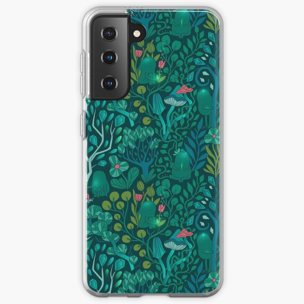 Emerald forest keepers. Fairy woodland creatures. Tree, plants and mushrooms Case & Skin for Samsung Galaxy