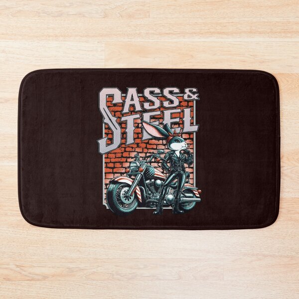 Item preview, Sass & Steel - Rebel Bunny Biker Style Poster designed and sold by CRHPOD20.