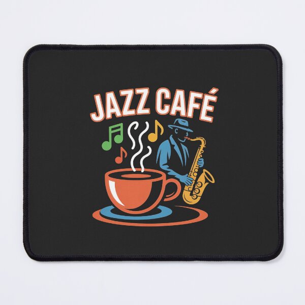 Item preview, "Jazz Café – Coffee & Music Vibes" designed and sold by HolisticFurArt.