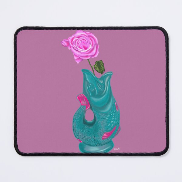 Item preview, Fish Vase 3-Illustration-Pink designed and sold by deblevart.