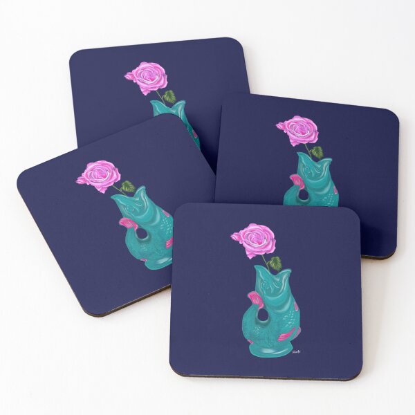 Item preview, Fish Vase 3-Illustration-Navy designed and sold by deblevart.