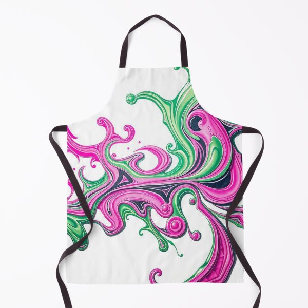 Item preview, Pink Green Abstract Swirl Splash designed and sold by SassyArtistry.