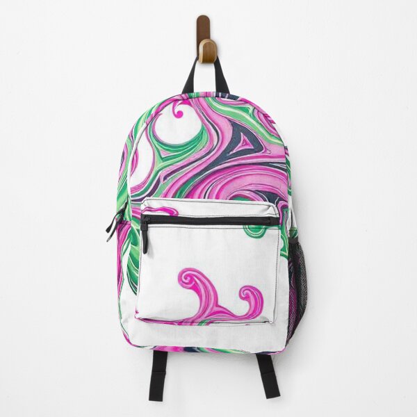 Item preview, Pink Green Abstract Swirl Splash designed and sold by SassyArtistry.