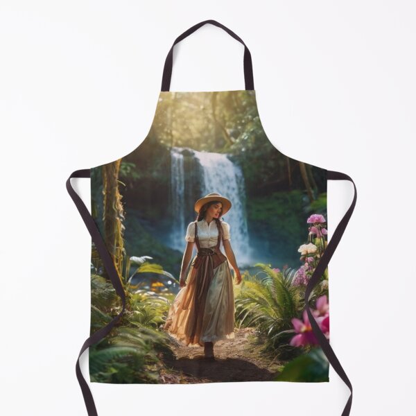 Item preview, Journey of a Victorian Woman by the Jungle Waterfall designed and sold by BlareBlare.