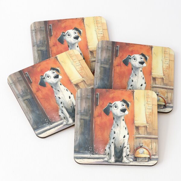 Item preview, Firehouse Watch: Watercolor Dalmatian designed and sold by ArgentoArt.