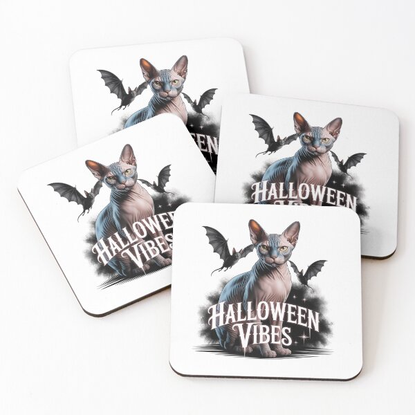 Item preview, "Spooky Sphynx Cat - Halloween Vibes" designed and sold by HolisticFurArt.