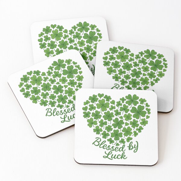 Item preview, Blessed by Luck – Shamrock Heart St. Patrick’s Day Design designed and sold by inkoutninja.