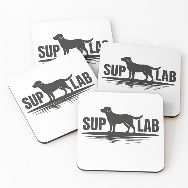 Item preview, SUP LAB – Funny Labrador Paddleboarding Dog Silhouette Design designed and sold by Pawthletes.