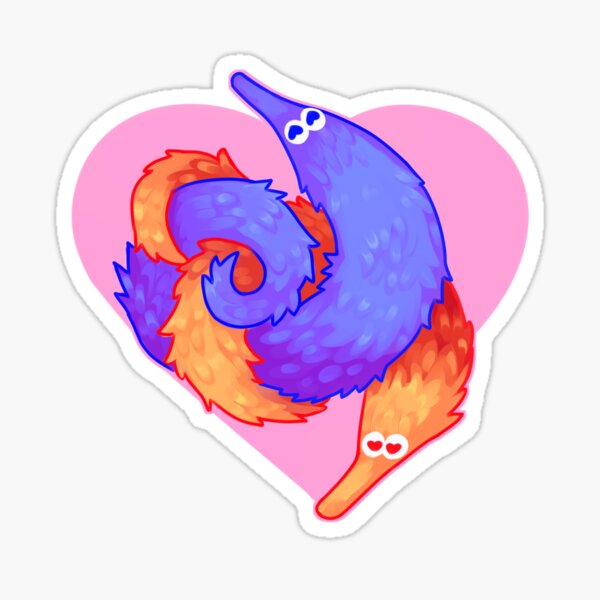 worms in love Sticker