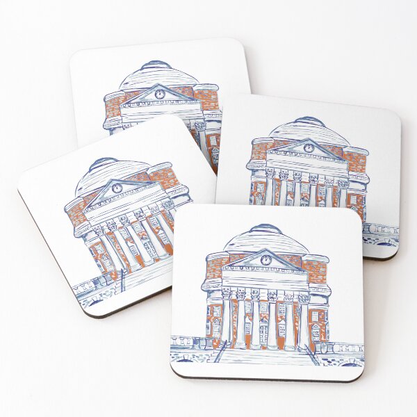 Item preview, Watercolor UVA Rotunda (Blue & Orange) designed and sold by Erica Morgan.