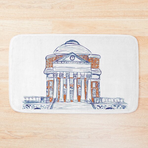Item preview, Watercolor UVA Rotunda (Blue & Orange) designed and sold by Erica Morgan.