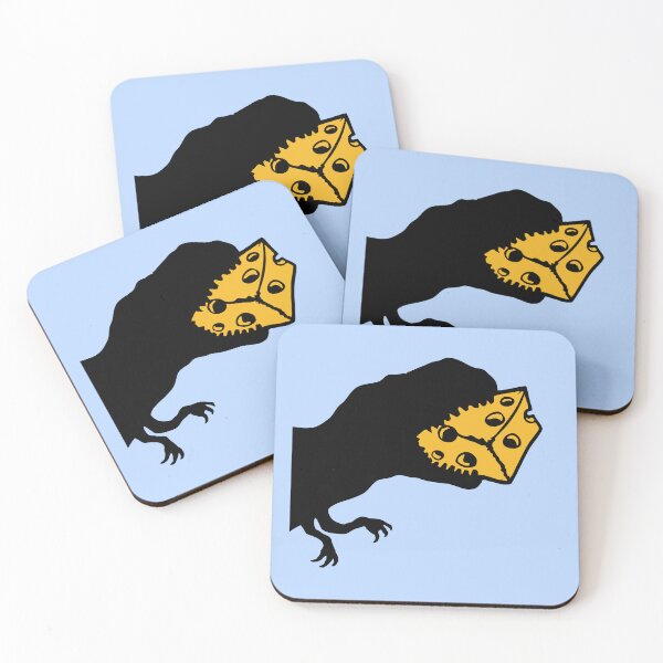 Item preview, T-Rex Eating Cheese Devour Tyrannosaurus From Side Silhouette designed and sold by shirt-o-mat.