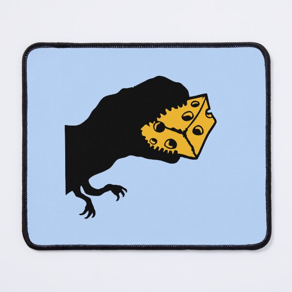 Item preview, T-Rex Eating Cheese Devour Tyrannosaurus From Side Silhouette designed and sold by shirt-o-mat.