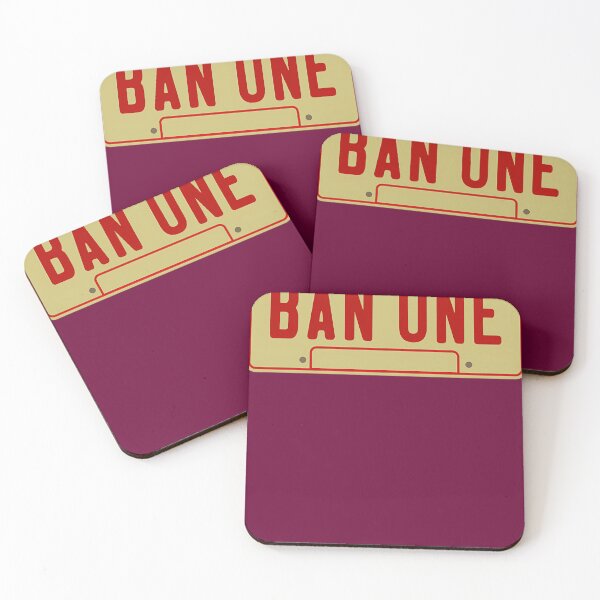 Item preview, Ban-One-Licence-Plate designed and sold by BettinaSchmi.
