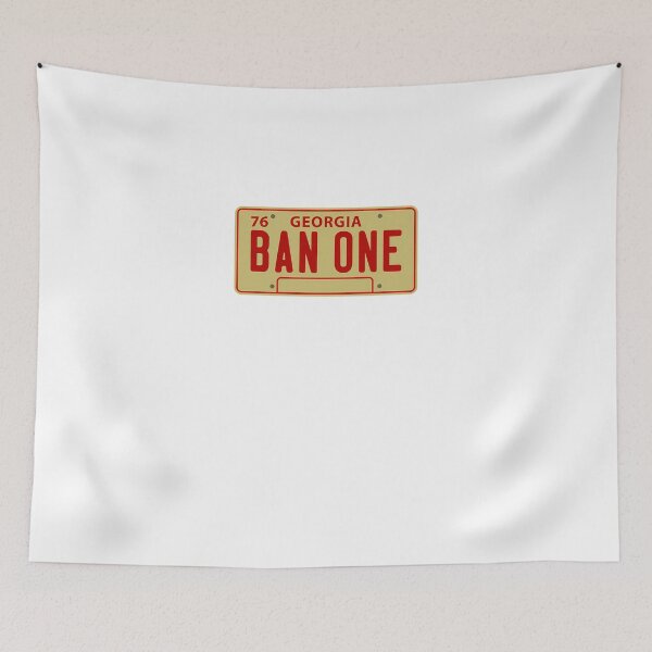 Item preview, Ban-One-Licence-Plate designed and sold by BettinaSchmi.