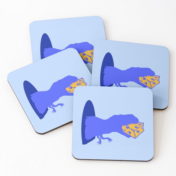 Item preview, T-Rex Eating Cheese Mouse Hole Devour Tyrannosaurus Silhouette designed and sold by shirt-o-mat.