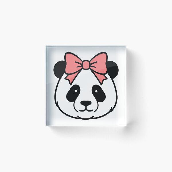 Item preview, Panda with Bow designed and sold by theartfulaspie.
