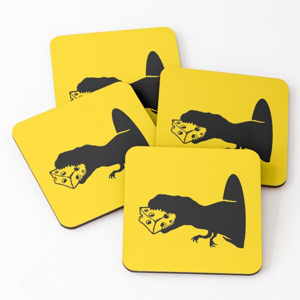 Item preview, T-Rex Eating Cheese Mouse Hole Devour Tyrannosaurus Silhouette designed and sold by shirt-o-mat.