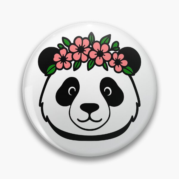 Item preview, Panda with Flower Crown designed and sold by theartfulaspie.