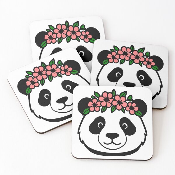 Item preview, Panda with Flower Crown designed and sold by theartfulaspie.