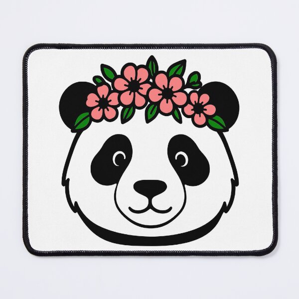 Item preview, Panda with Flower Crown designed and sold by theartfulaspie.