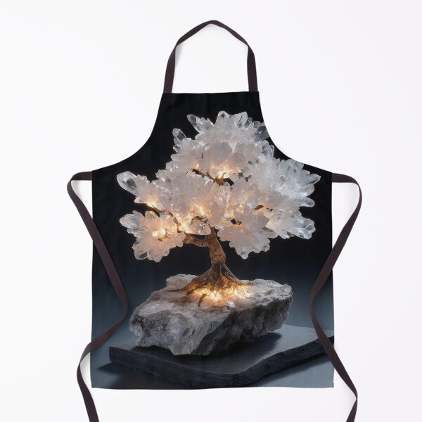 Item preview, Crystal Bonsai Quartz Tree with Warm Lights designed and sold by ArgentoArt.
