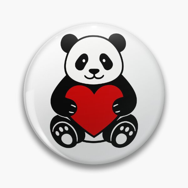 Item preview, Panda with Heart designed and sold by theartfulaspie.