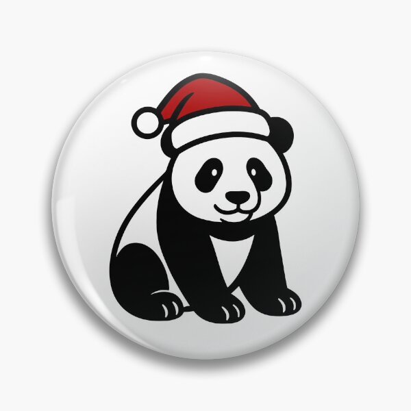 Item preview, Panda with Santa Hat designed and sold by theartfulaspie.
