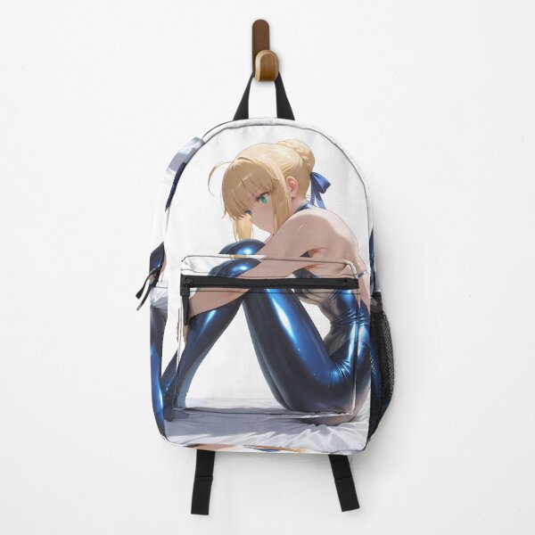 Item preview, Saber Fate Stay Night Metallic Blue Bodysuit Anime Girl designed and sold by SubtextandSass.